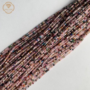 Perline Sciolte Sfacettate Rotonde in Pietra Naturale da 2mm in Vari Stili Perline Lucidate con Foro Passante Accessori per Gioielli Fai da Te Piccole Perline Rotonde - Product Image 4