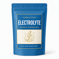 Poudre d'électrolytes à marque privée - Faible teneur en glucides, sans sucre, soutien beauté et immunité, usage adulte, certifiée ISO/HACCP, approvisionnement en vrac