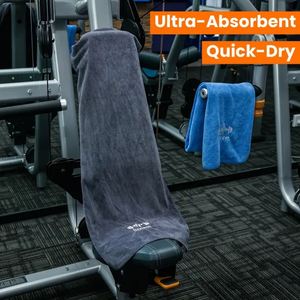 <b>Thick</b> & Oversized Knitted Quick Dry Sports <b>Towel</b> Solid Color 40x95cm High Absorbency Microfiber for Gym Fitness <b>Beach</b> - Product Image 2