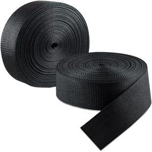 Chất Lượng Cao 25Mm 38Mm 50Mm Đen Nylon Vải Dây Đeo Nhiệm Vụ Nặng Nề <span class=keywords><strong>Polypropylene</strong></span> Vải Vành Đai Cho Ba Lô Dây Đai Ghế Vải Băng - Product Image 1