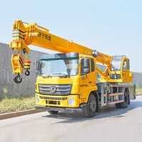 Vente en gros usine Grue de levage sur camion de 5 tonnes avec nacelle télescopique et moteur Yunnei haute efficacité