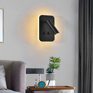 Nordic moderno LED lettura luce semplice creativo girevole lampada da parete comodino per camera degli ospiti dell'hotel camera studio camera da letto in alluminio - Product Image 5