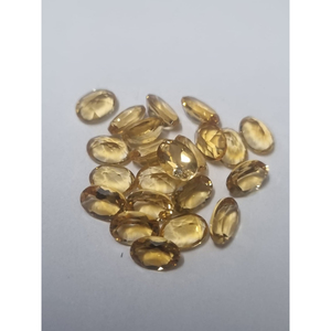 Citrine naturelle taille ovale 6x8 mm, pierre précieuse jaune en vrac pour la fabrication de bijoux, fournisseur en gros de pierres précieuses - Product Image 5