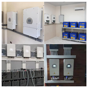 Convertisseur solaire hybride nord-américain haute fréquence, entrée PV <span class=keywords><strong>max</strong></span> 12 kVA, 48 volts, 8 kW, convertisseur de puissance à phase séparée raccordé au réseau - Product Image 2