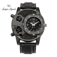 Nouvelle Montre-Bracelet à Quartz Tendance 2026 pour Homme, en Silicone, Style Sport Décontracté, avec Cadran à Aiguilles et Fonction Multi-Fuseaux Horaires