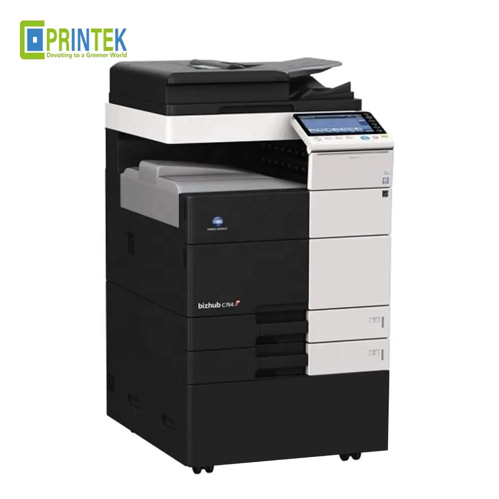 Scanner e fotocopiatrice per stampante per armadietto ad alta capacità 1800x600 DPI 2 vassoi per Konica Minolta C754 754e