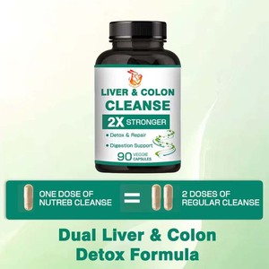 <b>Liver</b> Colon Cleanse Capsules Milk Thistle Extract Artichoke Extract <b>Liver</b> Health Support Adult Vegan Dietary <b>Supplements</b> - Product Image 4
