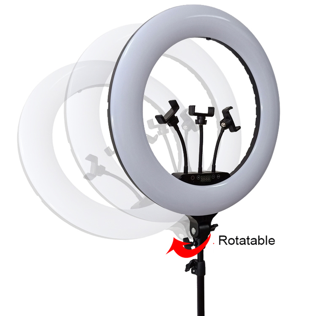 20-inch with Bag Tripod Lighting Kit Video Studio Dimmable LED Fill Light Selfie Photography Flash Ring Light