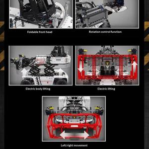 Meilleures ventes : Chariot élévateur à conteneurs MKing, jouet électronique télécommandé, camion en blocs de construction en ABS pour enfants, échelle 1:1, vente en gros OEM - Product Image 5