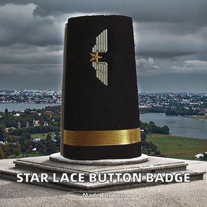 Epaulettes de hombro de tela de lona con encaje de estrellas impresas en 3D de alta calidad y personalizadas para Gabón - Product Image 2