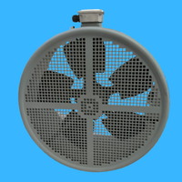 Ventilateur de refroidissement indépendant à roulement à billes électrique G280A pour moteurs à onduleur 380V/220V/415V, diamètre de la pale de 17,72 pouces, OEM/ODM