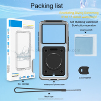 Funda para Teléfono Deportiva con Diseño de Armadura, Resistente al Agua IPX8 15m, con Pantalla Táctil para Buceo, Snorkel, Surf y Natación, 2025