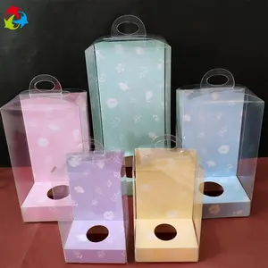 Plastic Gift Boxes Gift Folding Plastic Clear Pvc Box For Flower