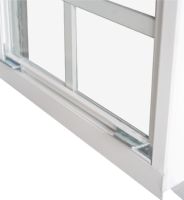 Ventana Corredera Vertical de Una Sola Lente de 12x18 Pulgadas para Cobertizos, Casas de Juego y Graneros, con Vidrio Templado