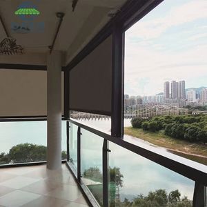 التحكم عن بعد ضوء تصفية داخلي في الهواء الطلق الكهربائية البريدي المسار الخصوصية ظلال نافذة يمكن طيها ولفها للمنزل العريشة الباحة - Product Image 5