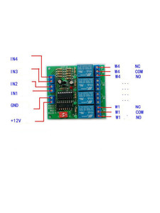 Taidacent High Low Level Trigger Dry Contact 4ch Inching RC Electronic Switch Bistable Latching 12v 4 Channel <strong>Relay</strong> <strong>Board</strong> - Product Image 4