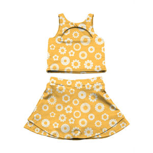 Nuevo Conjunto Deportivo para Niña Pequeña con Estampado Personalizado, Top Deportivo y Falda Corta de 2 Piezas, Conjuntos de Ropa para Niños - Product Image 3