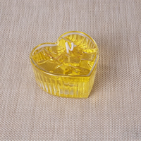 Maßgefertigte Luxus-Heimdekoration Klare Transparente Gel-Wachskerzen Glasbecher Aromatherapie Soja-Duftkerzen