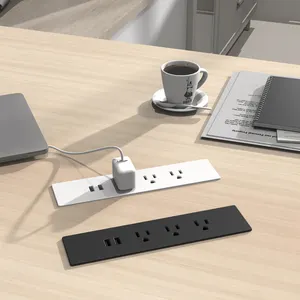 Regleta empotrable con USB para muebles con listado UL - Product Image 1