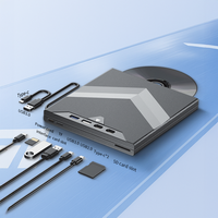 Lecteur de Blu-ray externe USB 3.0/Type-C 8-en-1, graveur de Blu-ray portable, prend en charge la lecture/écriture de disques 50G, prêt à être expédié, en stock