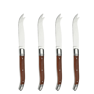 <span class=keywords><strong>Couteau</strong></span> à fromage <span class=keywords><strong>Laguiole</strong></span> à lame fixe écologique en acier inoxydable 3cr14 avec manche en bois de rose, épandeur de beurre, trancheur, compatible lave-vaisselle - Product Image 1