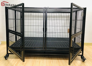 Abd depo ağır büyük köpek kulübesi katlanabilir evcil kafes 7 gün kapı teslimat lüks demir katı desen basit tarzı kutu - Product Image 2