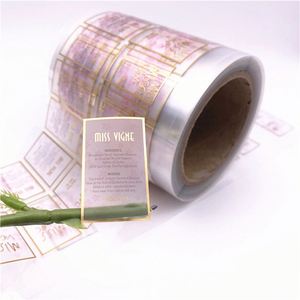 Etiqueta de botella de vidrio de perfume de lámina de oro impresa privada - Product Image 2