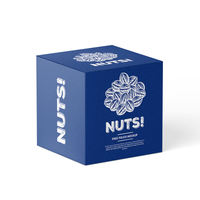 Boîte pliante en carton avec extrémités enroulées pour emballage de noix, fruits secs, snacks, bougies, cosmétiques, petits articles, cadeaux – Conception gratuite