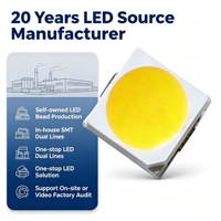 GUORUI LED Dimmable Blanc Naturel 3V 2700-7000K 120-130LM 1W 150mA SMD 2835 Puce LED Ra80 Durée de vie 50000h