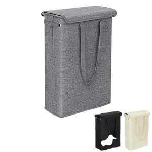 Cesto Pieghevole per Biancheria <span class=keywords><strong>Sporca</strong></span> con Coperchio, Contenitore per Lavanderia - Product Image 6