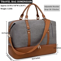 Sacs de voyage imperméables personnalisés, grands sacs de week-end avec compartiment à chaussures