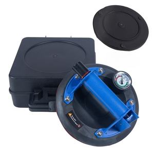 200 mm de diámetro. Ventosa de Vacío Manual de Plástico de Tres Capas con Bomba de Mano y Manómetro para Levantar Vidrio y Azulejos - Product Image 1