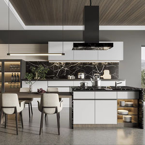 Armoires de cuisine blanches modernes, taille personnalisée, meubles en bois massif, matériaux respectueux de l'environnement - Product Image 1