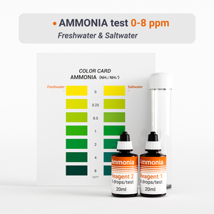 Kit de test d'eau d'<span class=keywords><strong>aquarium</strong></span> pour eau douce salée Ammoniac Nh3/<span class=keywords><strong>NH4</strong></span> Idéal pour les aquariums - Product Image 3