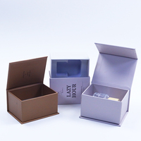 Boîtes d'emballage en papier cosmétique personnalisées en usine, fermeture magnétique, boîtes à couvercle magnétique, boîtes rigides en carton pour soins de la peau et parfums