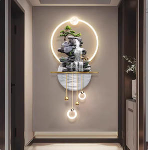 Penjualan laris baru pintu masuk gaya seni dinding Led dekorasi rumah kanvas kristal cetak Digital lanskap Modern - Product Image 4