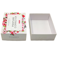 Boîte rectangulaire avec base et couvercle en carton gris, personnalisable, prix négociable, avec fermeture magnétique