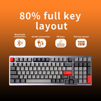 Clavier de jeu mécanique Kailh à 96 touches, rétroéclairé LED, USB Type-C, à échange à chaud, nouveau design 2026 pour ordinateur portable