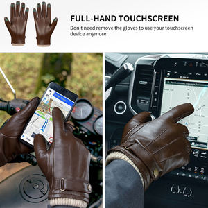 Dressing Winter PU Touch Screen <b>Gloves</b> <b>Waterproof</b> 2025 <b>Gloves</b> Outdoor Leather Dress <b>Gloves</b> - Product Image 5