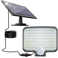 Luz de pared para exteriores con control remoto y energía solar, LED de alto brillo, ahorro de energía, decorativa, impermeable, para uso doméstico