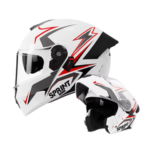 Casque de moto ouvert ABS unisexe toutes saisons pour la sécurité des véhicules électriques avec visière interchangeable à fixation rapide