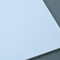 Panel de Techo de Yeso Laminado de PVC de Calidad Premium, Personalizable, con Revestimiento de Papel de Aluminio, Resistente al Fuego y a la Humedad