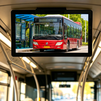 Écran de voiture HD 21 pouces pour plafond ou mur, avec TF/WIFI, Android, moniteur de toit, affichage publicitaire FM AV, TV de voiture pour bus et train, vente à bas prix OEM