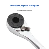 Clé à cliquet hexagonale industrielle 72 dents 6.35mm Mini tournevis pour outil métrique à double extrémité Acier au chrome vanadium