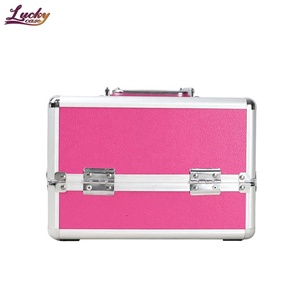 Estuche de <span class=keywords><strong>Maquillaje</strong></span> Profesional de Aluminio, Maletín de Cosméticos <span class=keywords><strong>para</strong></span> Artistas, Bolsa de Viaje, Maleta de Belleza <span class=keywords><strong>para</strong></span> Uñas con Gran Capacidad de Almacenamiento - Product Image 3