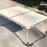 Table pliable légère en alliage d'aluminium, bureau d'étude multifonctionnel pour chambre et petite table portable d'extérieur, vente en gros