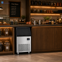 Machine à glaçons commerciale 36 kg/24h 56 kg/24h avec épaisseur de glace réglable pour les magasins de boissons
