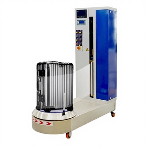 เครื่องพันฟิล์มห่อกระเป๋าเดินทางอัตโนมัติควบคุมด้วย PLC สำหรับสนามบิน พร้อมเครื่องชั่งน้ำหนัก - Product Image 1