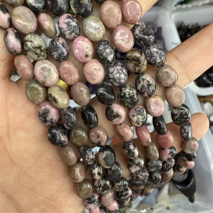 Rhodochrosite ligne noire