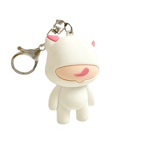 PVC Soft Rubber Keychain 3D Figurine Pendant Custom Made With Logo Printing Household Daily Necessities - Product Image 1